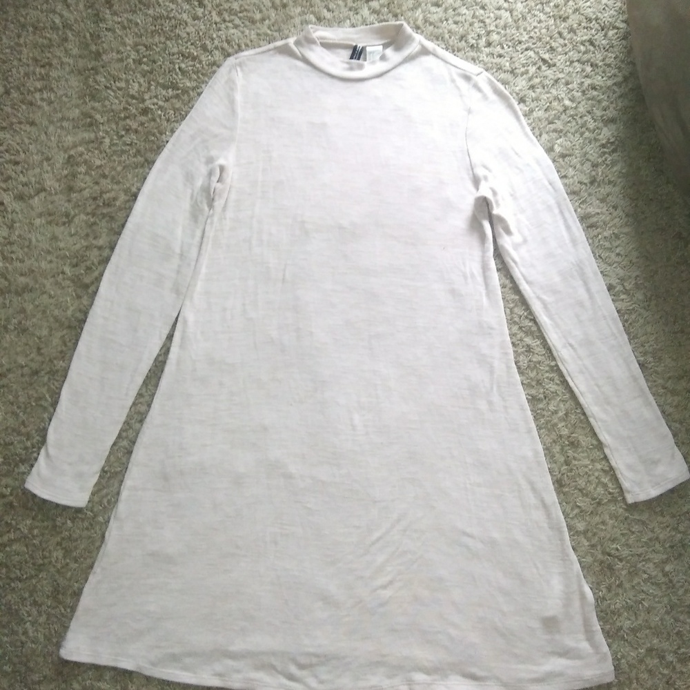 H&M Divided tunic shirt dress beige size 4